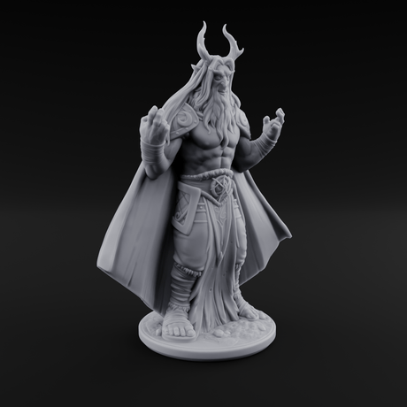 Channeling Something Nasty Tiefling Druid Miniature for Dungeons and Dragons, Pathfinder or other TTRPGs