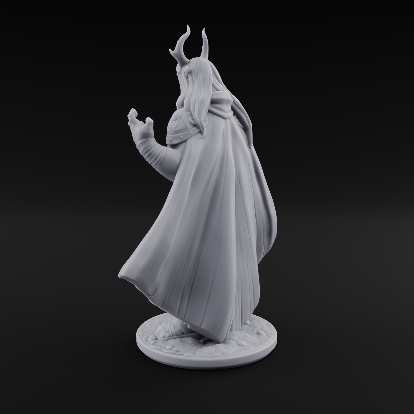 Channeling Something Nasty Tiefling Druid Miniature for Dungeons and Dragons, Pathfinder or other TTRPGs