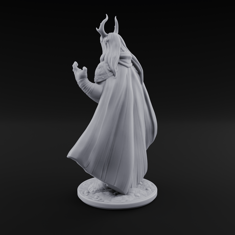 Channeling Something Nasty Tiefling Druid Miniature for Dungeons and Dragons, Pathfinder or other TTRPGs