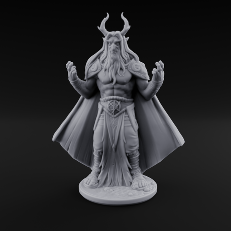 Channeling Something Nasty Tiefling Druid Miniature for Dungeons and Dragons, Pathfinder or other TTRPGs