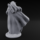Cape Swishing Elf Ranger A Miniature for Dungeons and Dragons, Pathfinder or other TTRPGs