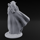 Cape Swishing Elf Ranger B Miniature for Dungeons and Dragons, Pathfinder or other TTRPGs