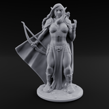 Cape Swishing Elf Rangers Miniature for Dungeons and Dragons, Pathfinder or other TTRPGs