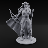 Cape Swishing Elf Rangers Miniature for Dungeons and Dragons, Pathfinder or other TTRPGs