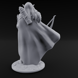 Cape Swishing Elf Ranger C Miniature for Dungeons and Dragons, Pathfinder or other TTRPGs