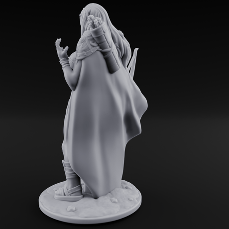 Cape Swishing Elf Ranger C Miniature for Dungeons and Dragons, Pathfinder or other TTRPGs