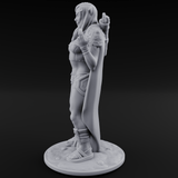 Cape Swishing Elf Ranger C Miniature for Dungeons and Dragons, Pathfinder or other TTRPGs