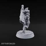 Fist Clenching Fury Dwarf Berserker Miniature for Dungeons and Dragons, Pathfinder or other TTRPGs