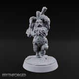 Fist Clenching Fury Dwarf Berserker Miniature for Dungeons and Dragons, Pathfinder or other TTRPGs