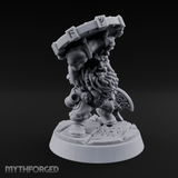 Fist Clenching Fury Dwarf Berserker Miniature for Dungeons and Dragons, Pathfinder or other TTRPGs