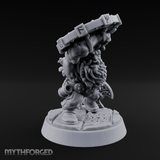 Fist Clenching Fury Dwarf Berserker Miniature for Dungeons and Dragons, Pathfinder or other TTRPGs