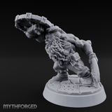 Fist Clenching Fury Dwarf Berserker Miniature for Dungeons and Dragons, Pathfinder or other TTRPGs