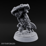 Fist Clenching Fury Dwarf Berserker Miniature for Dungeons and Dragons, Pathfinder or other TTRPGs
