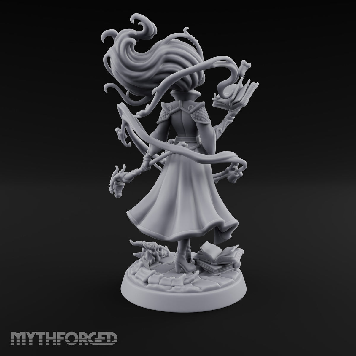 Dragon Bones Make Good Bookends Elf Sorceress
