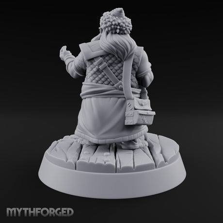 Counts Coins, Not Compliments Dwarf Customer
