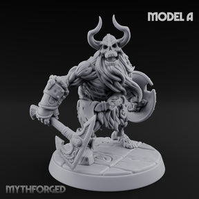 Frostbound Horde Draugr Warrior A Miniature for Dungeons and Dragons, Pathfinder or other TTRPGs