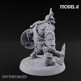 Frostbound Horde Draugr Warrior A Miniature for Dungeons and Dragons, Pathfinder or other TTRPGs