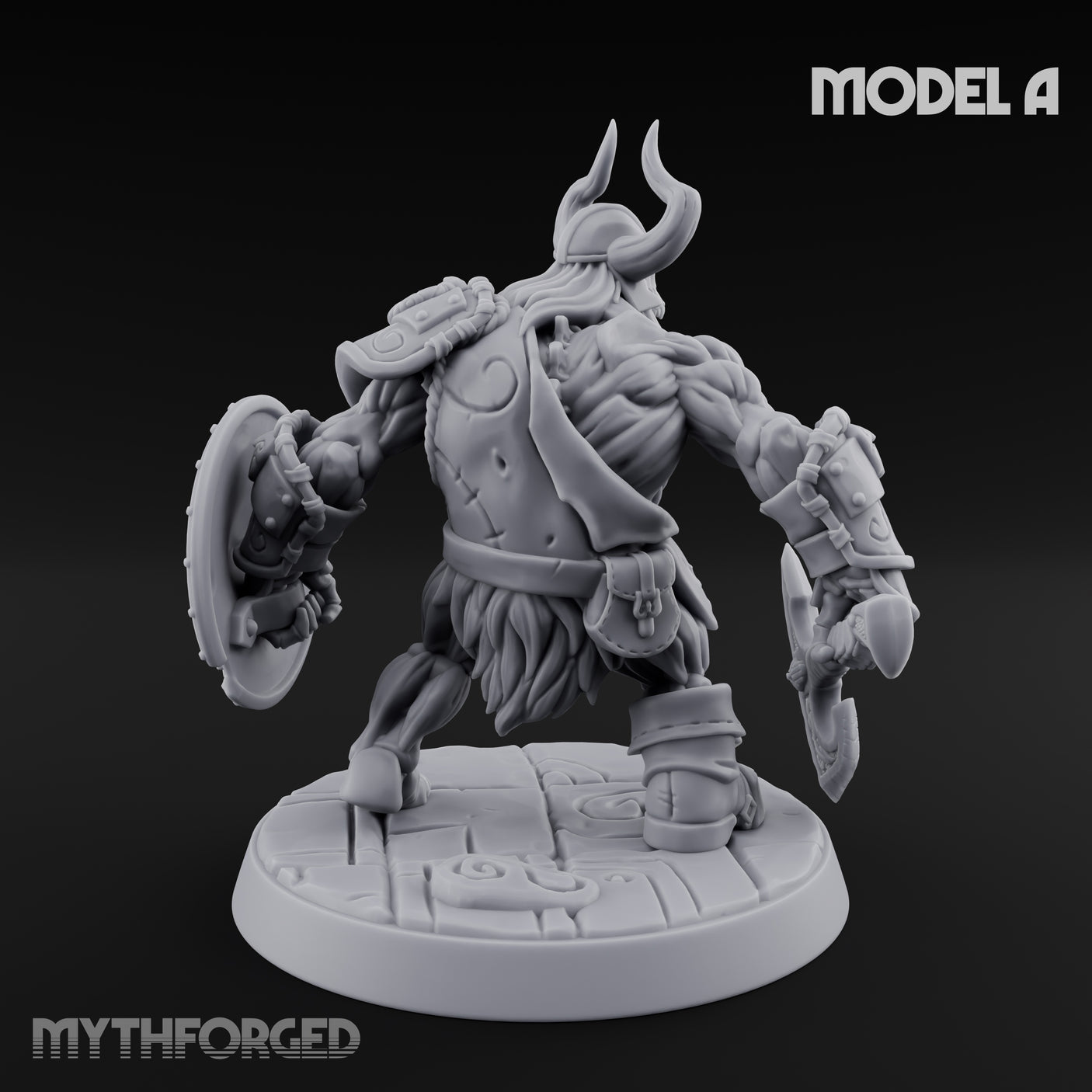 Frostbound Horde Draugr Warrior A Miniature for Dungeons and Dragons, Pathfinder or other TTRPGs