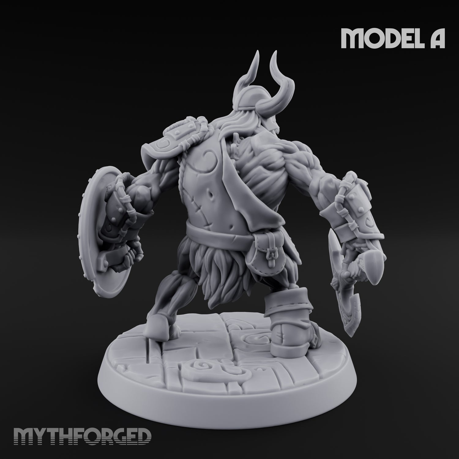 Frostbound Horde Draugr Warrior A Miniature for Dungeons and Dragons, Pathfinder or other TTRPGs