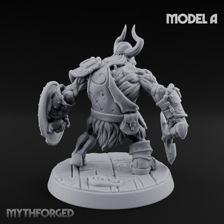 Frostbound Horde Draugr Warrior A Miniature for Dungeons and Dragons, Pathfinder or other TTRPGs