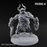 Frostbound Horde Draugr Warrior A Miniature for Dungeons and Dragons, Pathfinder or other TTRPGs
