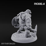 Frostbound Horde Draugr Warrior A Miniature for Dungeons and Dragons, Pathfinder or other TTRPGs