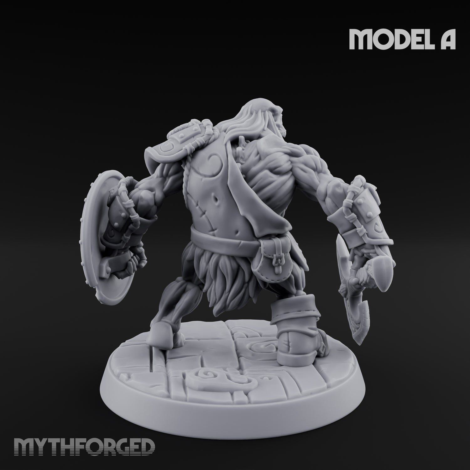 Frostbound Horde Draugr Warrior A Miniature for Dungeons and Dragons, Pathfinder or other TTRPGs