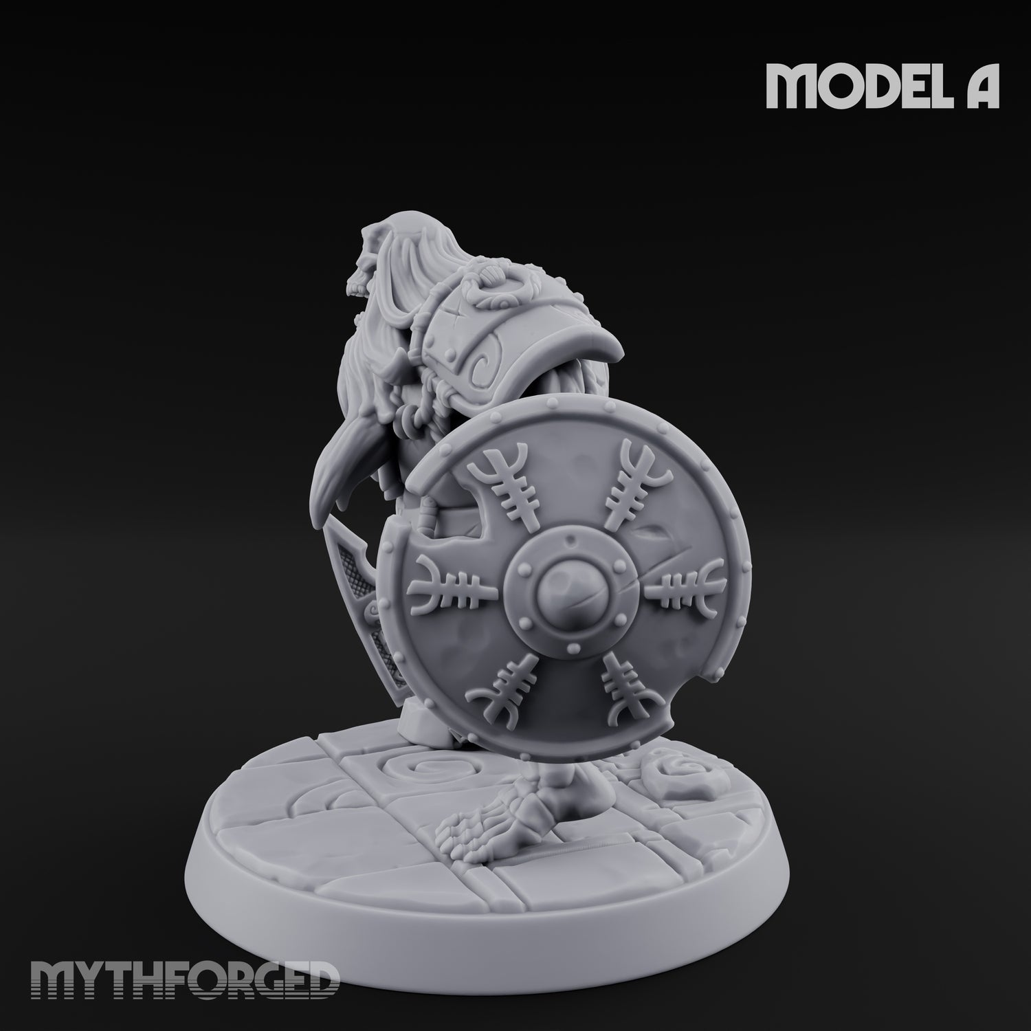 Frostbound Horde Draugr Warrior A Miniature for Dungeons and Dragons, Pathfinder or other TTRPGs