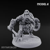 Frostbound Horde Draugr Warrior A Miniature for Dungeons and Dragons, Pathfinder or other TTRPGs