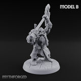 Frostbound Horde Draugr Warrior B Miniature for Dungeons and Dragons, Pathfinder or other TTRPGs