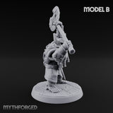 Frostbound Horde Draugr Warrior B Miniature for Dungeons and Dragons, Pathfinder or other TTRPGs