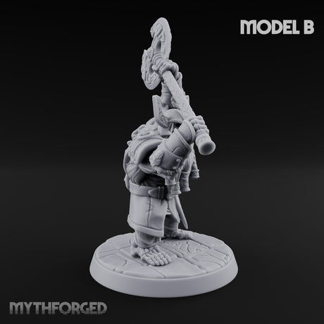 Frostbound Horde Draugr Warrior B Miniature for Dungeons and Dragons, Pathfinder or other TTRPGs