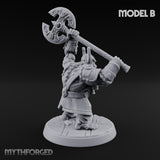 Frostbound Horde Draugr Warrior B Miniature for Dungeons and Dragons, Pathfinder or other TTRPGs