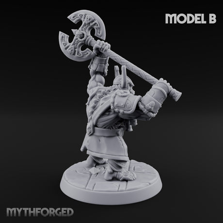 Frostbound Horde Draugr Warrior B Miniature for Dungeons and Dragons, Pathfinder or other TTRPGs