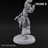 Frostbound Horde Draugr Warrior B Miniature for Dungeons and Dragons, Pathfinder or other TTRPGs