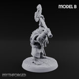 Frostbound Horde Draugr Warrior B Miniature for Dungeons and Dragons, Pathfinder or other TTRPGs