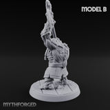 Frostbound Horde Draugr Warrior B Miniature for Dungeons and Dragons, Pathfinder or other TTRPGs