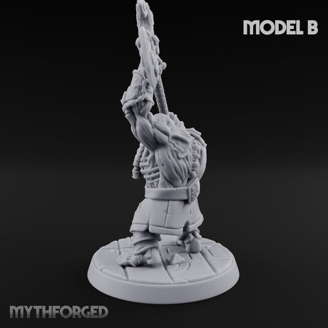 Frostbound Horde Draugr Warrior B Miniature for Dungeons and Dragons, Pathfinder or other TTRPGs
