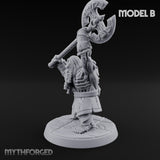 Frostbound Horde Draugr Warrior B Miniature for Dungeons and Dragons, Pathfinder or other TTRPGs