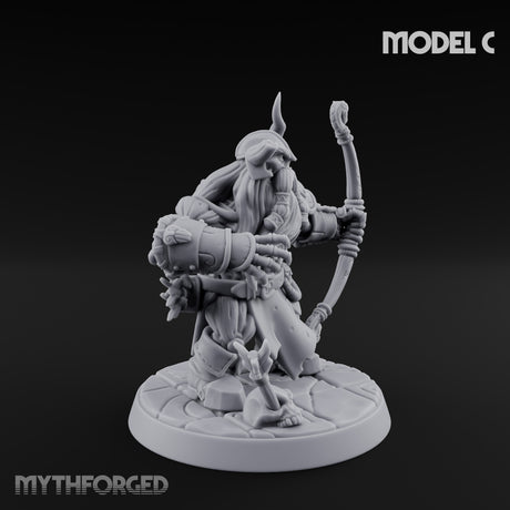 Frostbound Horde Draugr Warrior C Miniature for Dungeons and Dragons, Pathfinder or other TTRPGs