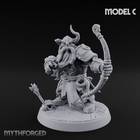 Frostbound Horde Draugr Warrior C Miniature for Dungeons and Dragons, Pathfinder or other TTRPGs