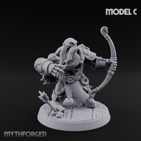 Frostbound Horde Draugr Warrior C Miniature for Dungeons and Dragons, Pathfinder or other TTRPGs