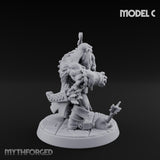 Frostbound Horde Draugr Warrior C Miniature for Dungeons and Dragons, Pathfinder or other TTRPGs