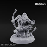 Frostbound Horde Draugr Warrior C Miniature for Dungeons and Dragons, Pathfinder or other TTRPGs