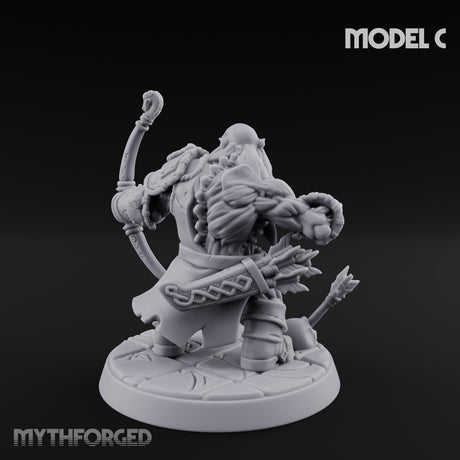 Frostbound Horde Draugr Warrior C Miniature for Dungeons and Dragons, Pathfinder or other TTRPGs