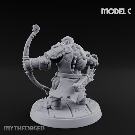 Frostbound Horde Draugr Warrior C Miniature for Dungeons and Dragons, Pathfinder or other TTRPGs
