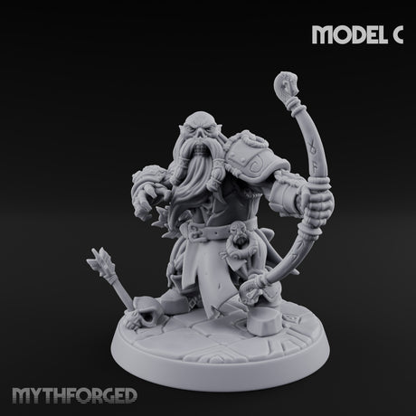 Frostbound Horde Draugr Warrior C Miniature for Dungeons and Dragons, Pathfinder or other TTRPGs