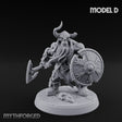 Frostbound Horde Draugr Warrior D Miniature for Dungeons and Dragons, Pathfinder or other TTRPGs