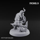 Frostbound Horde Draugr Warrior D Miniature for Dungeons and Dragons, Pathfinder or other TTRPGs