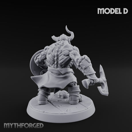 Frostbound Horde Draugr Warrior D Miniature for Dungeons and Dragons, Pathfinder or other TTRPGs